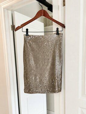Sequin Pencil Skirt by White House/Black Market Sz 00